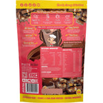 Macro Mike Chocolate Hazelnut Peanut Plant Protein 520g bag shown from an angled view on a white background.