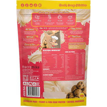 MACRO MIKE Peanut Plant Protein Cookie Dough 520g Payless 4 Organics