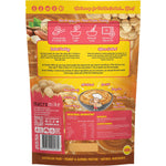 Back of 400g Macro Mike Choc Peanut Truffle Fudge Plant Protein Pudding bag with nutritional info and ingredients.