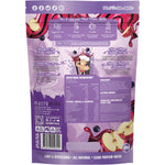 Macro Mike 300g Apple Blackcurrant Plant Protein Water pouch showing the back with ingredients and nutritional information.