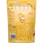 Macro Mike Apple and Mango Plant Protein Water 300g bag and nutritional information on a white background.