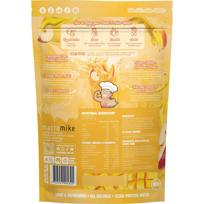 MACRO MIKE Plant Protein Water Apple & Mango 300g Payless 4 Organics
