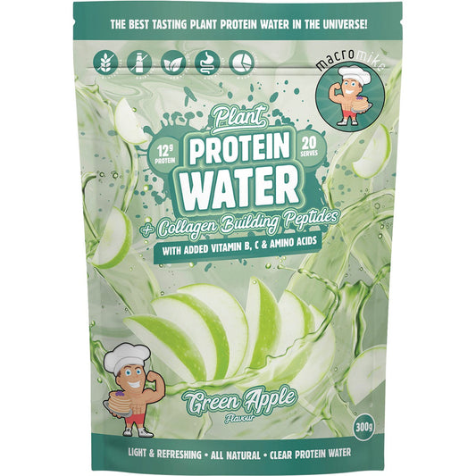 MACRO MIKE Plant Protein Water Green Apple 300g Payless 4 Organics