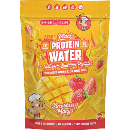 MACRO MIKE Plant Protein Water Strawberry Mango 300g Payless 4 Organics