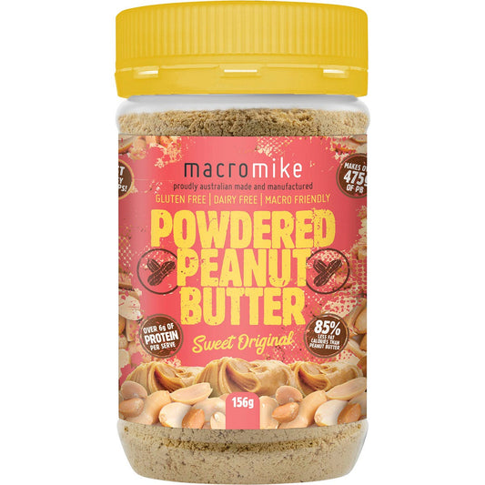 MACRO MIKE Powdered Peanut Butter Sweet Original 156g Payless 4 Organics