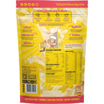 800g bag of Macro Mike Banana Cream Pie Premium Almond Protein showing the back of the package with nutritional information.