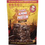 800g bag of Macro Mike Premium Almond Protein in Deluxe Chocolate flavor with a smooth and creamy texture.