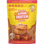 800g bag of Macro Mike Salted Caramel Premium Almond Protein on a white background.