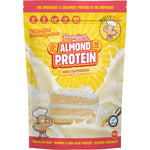 400g bag of Macro Mike Premium Almond Protein in Vanilla Buttercream flavor on a white background.