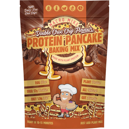 MACRO MIKE Protein Pancake Baking Mix Double Choc Chip 250g Payless 4 Organics