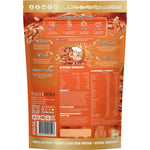 Macro Mike Salted Caramel Peanut Brittle 560g shake bag with plant-based protein and caramel illustrations.