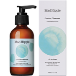 Mad Hippie Cream Cleanser bottle and packaging on a beige background