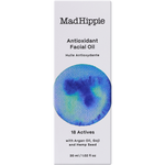 Mad Hippie Antioxidant Facial Oil packaging on a beige background