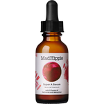 Mad Hippie Super A Serum in an amber glass dropper bottle with a black cap and a white label featuring a red circular graphic.