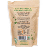 The back of a 350g bag of Mindful Foods Chocolate Buckies showing nutritional information and organic ingredients.