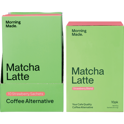 Morning Made Strawberry Matcha Latte Sachets 10x5g