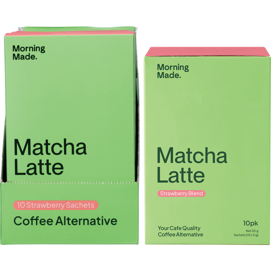 Morning Made Strawberry Matcha Latte Sachets 10x5g