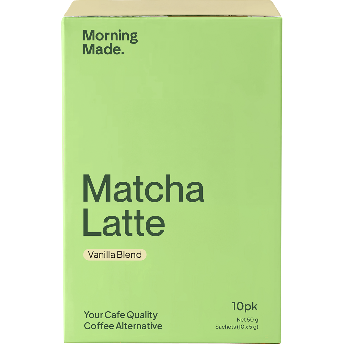 Morning Made Vanilla Matcha Latte Sachets 10x5g