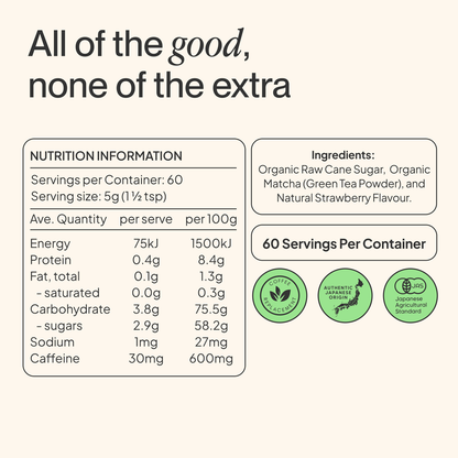 Morning Made Strawberry Matcha Latte 300g