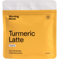Box of 12 Morning Made Original Turmeric Latte sachets featuring a vibrant golden design and superfood ingredients.