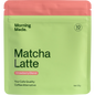 Pink 50g pouch of Morning Made Strawberry Matcha Latte with a green leaf and strawberry design.