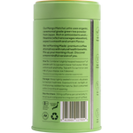 Back of Morning Made Mango Matcha Latte 300g pouch showing nutritional facts and ingredients on a white background.
