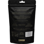 Back of Matcha Maiden Turmeric Latte Blend 100g bag showing organic ingredients, serving size, and nutritional info.