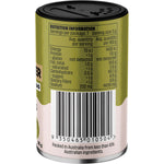 Right side of Mingle Furikake Rice Topper 35g packet showing nutrition facts and storage instructions.