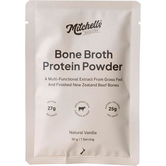 Mitchells Nutrition Bone Broth Protein Powder Vanilla 10x30g