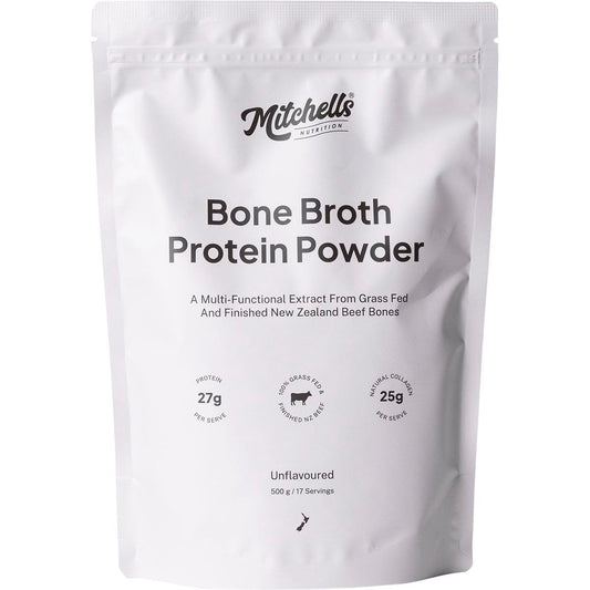 Mitchells Nutrition Bone Broth Protein Powder Unflavoured 500g