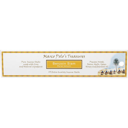 Marco Polo's Treasures Incense Sticks Benzoin Siam 10 Pack Payless 4 Organics