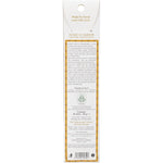 Marco Polo's Treasures Halmadi incense 10-pack in a tan box with green design and EcoCert seal on a white background.