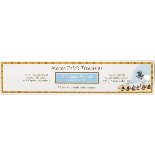 Marco Polo's Treasures Incense Sticks Olibanum Etiopia 10 Pack Payless 4 Organics