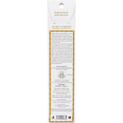 Marco Polo's Treasures Incense Sticks Olibanum Migiurtino 10 Pack Payless 4 Organics