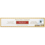 Marco Polo's Treasures Red Mirrha incense 10-pack featuring a dark red label with gold text and floral illustrations.