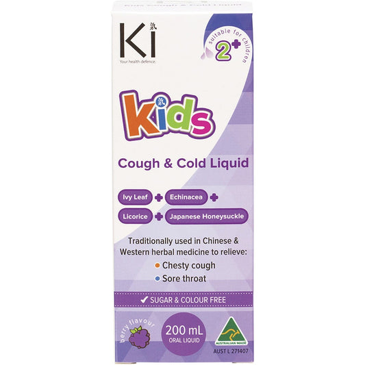 Martin & Pleasance Ki Kids Cough & Cold Liquid 200ml Payless 4 Organics