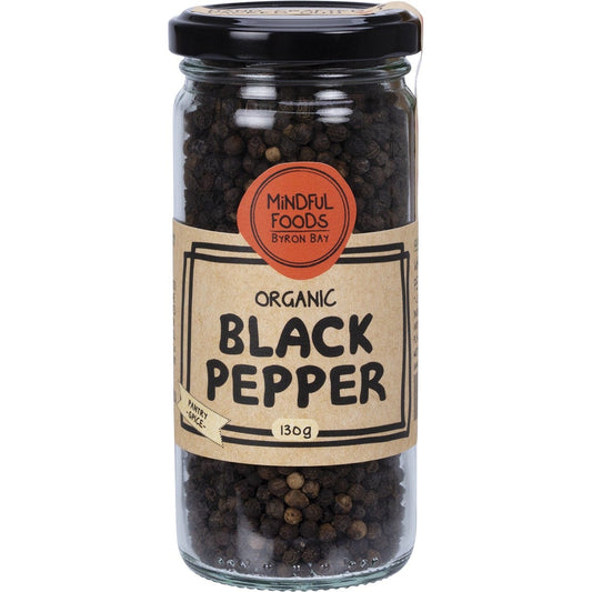 Mindful Foods Black Pepper Organic 130g Payless 4 Organics
