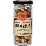 150g pouch of Mindful Foods Organic and Activated Brazil Nuts on a white background.