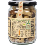 Mindful Foods 300g glass jar of organic activated Brazil nuts shown from a side angle on a white background.