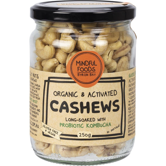 Mindful Foods Cashews Organic & Activated 250g Payless 4 Organics