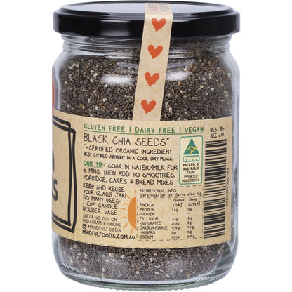 Mindful Foods Chia Seeds Organic 350g Payless 4 Organics