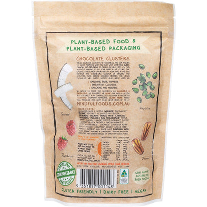 Mindful Foods Chocolate Clusters Davidson Plum Organic & Activated 200g Payless 4 Organics