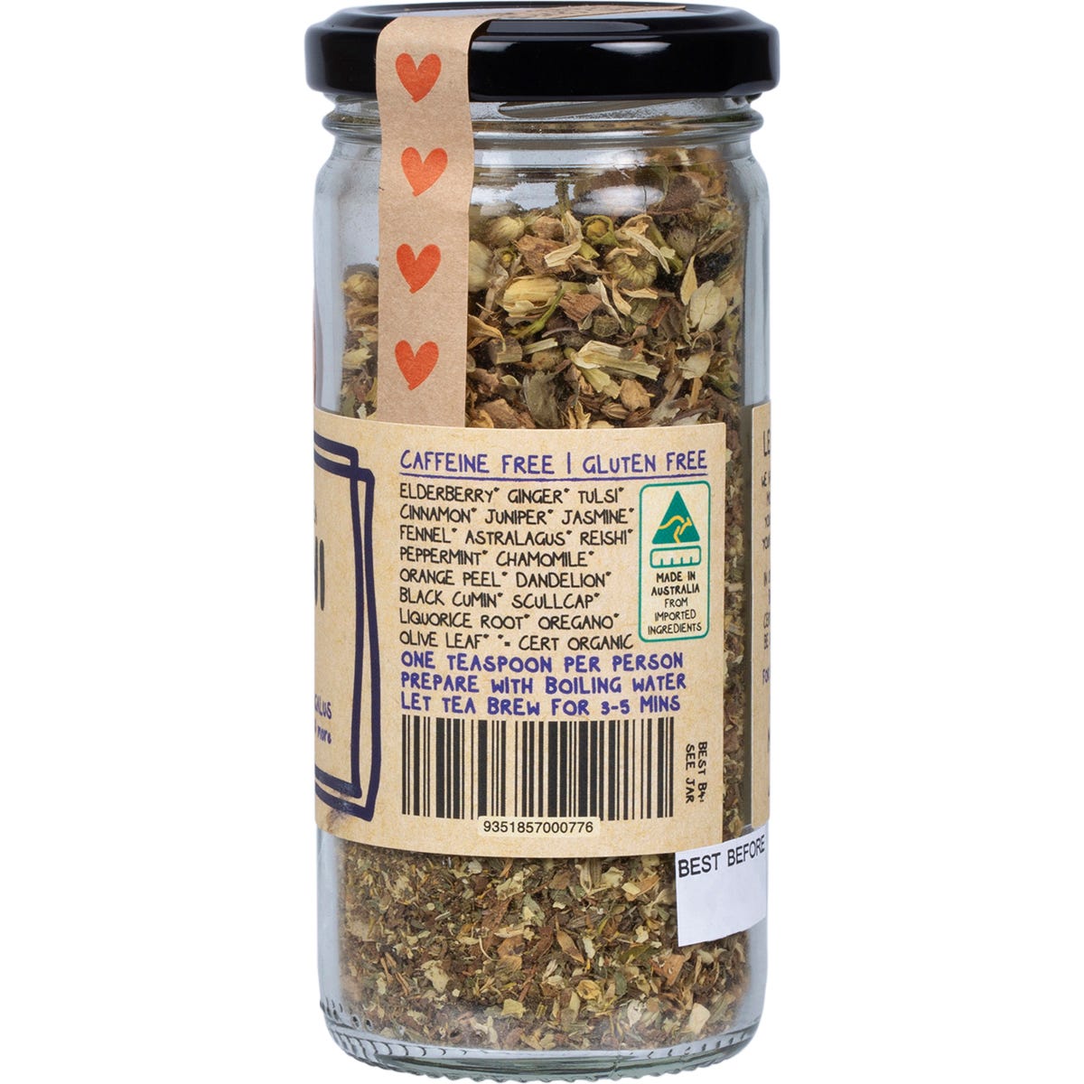 Mindful Foods Immuni-Tea Organic Herbal Tea 55g Payless 4 Organics
