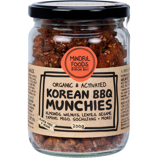 Mindful Foods Korean BBQ Munchies Organic & Activated 200g Payless 4 Organics