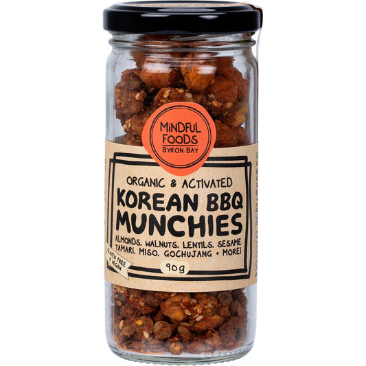 Mindful Foods Korean BBQ Munchies Organic & Activated 90g Payless 4 Organics