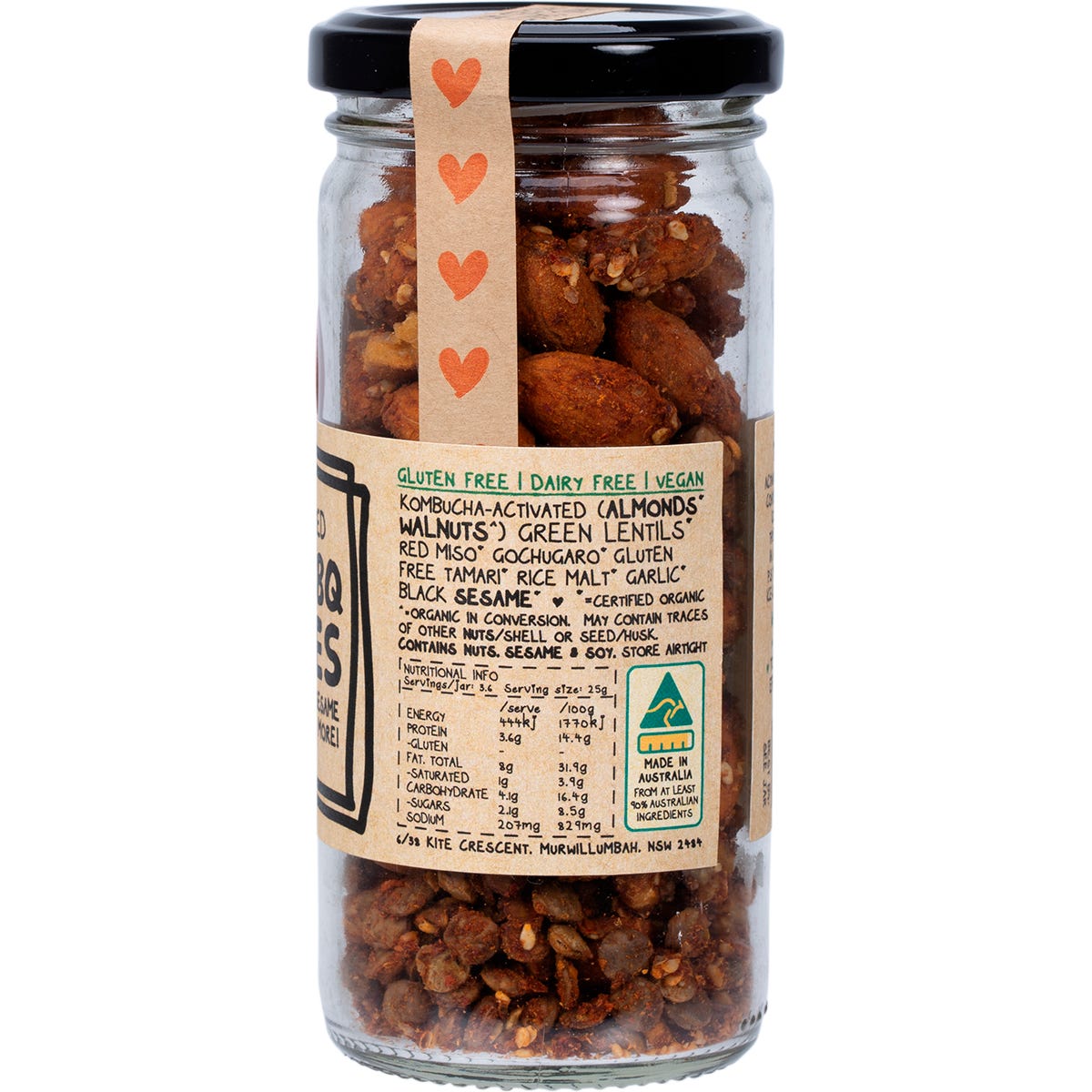 Mindful Foods Korean BBQ Munchies Organic & Activated 90g Payless 4 Organics