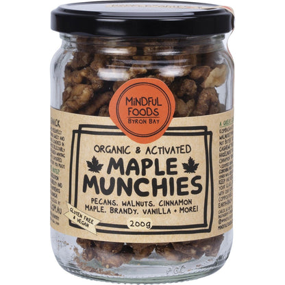 Mindful Foods Maple Munchies Organic & Activated 200g Payless 4 Organics
