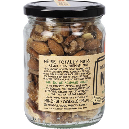Mindful Foods Mixed Nuts Organic & Activated 225g Payless 4 Organics