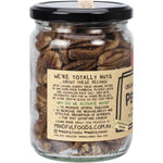 200g bag of Mindful Foods Organic & Activated Pecans featuring a transparent window showing the nuts.