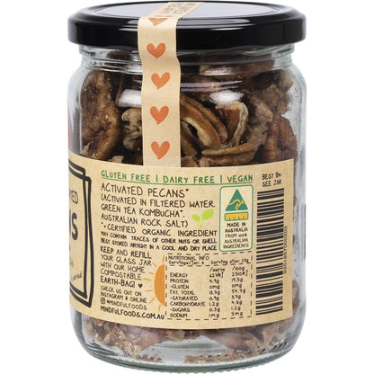 Mindful Foods Pecans Organic & Activated 200g Payless 4 Organics